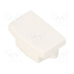 1 pcg x TOPMET - C7940001 - Cap for LED profiles, white, 20pcs, ABS, rounded, BEGTON12