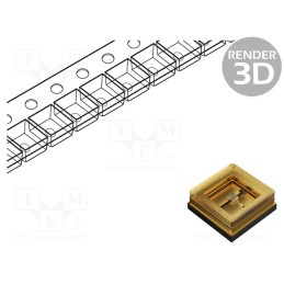 1 pcs x REFOND - RF-C36N0-URT-AR - LED, UV-C, 120°, 80mA, 800mW, λd: 270÷280nm, 4.5÷7.5V, SMD