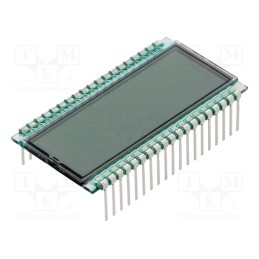 1 pcs x DISPLAY ELEKTRONIK - DE 124-RS-20/7,5 (3 VOLT) - Display: LCD, 7-segment, STN Positive, No.of dig: 8, Char: 6mm