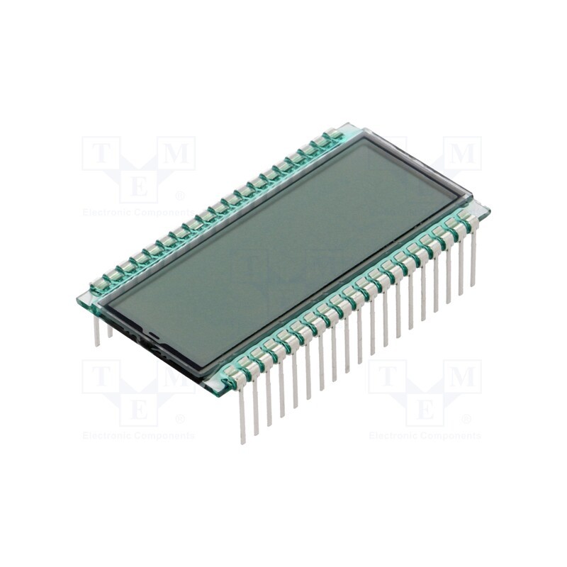 1 pcs x DISPLAY ELEKTRONIK - DE 124-RS-20/7,5 (3 VOLT) - Display: LCD, 7-segment, STN Positive, No.of dig: 8, Char: 6mm