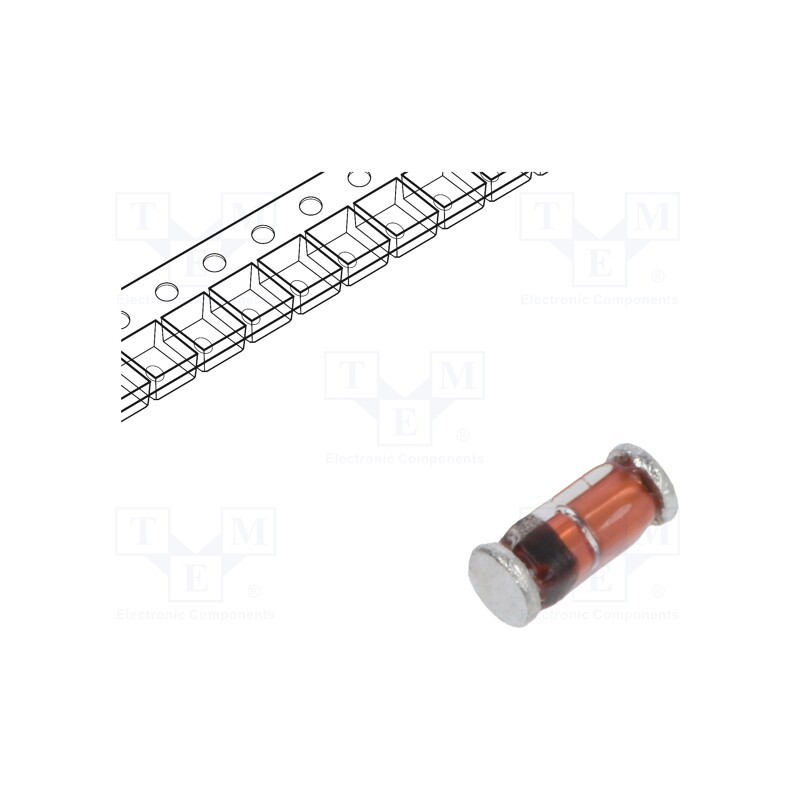 20 pcs x VISHAY - BAS286-GS08 - Diode: Schottky switching, SMD, 50V, 0.2A, MELF quadro,SOD80