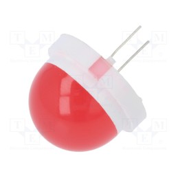 1 pcs x POLAM-ELTA - CQL-433 / HV - LED, 20mm, red, 900÷7000mcd, 120°, Front: convex, 30÷33V