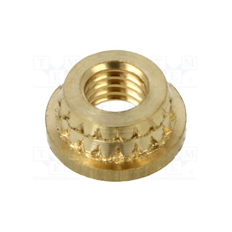 100 pcs x TAPPEX - 0006M3 - Threaded insert, brass, M3, BN 37905, L: 1.85mm, MICROBARB®