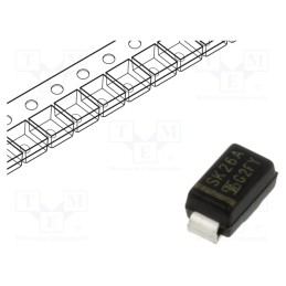 5 pcs x TAIWAN SEMICONDUCTOR - SK26A - Diode: Schottky rectifying, SMD, 60V, 2A, SMA,