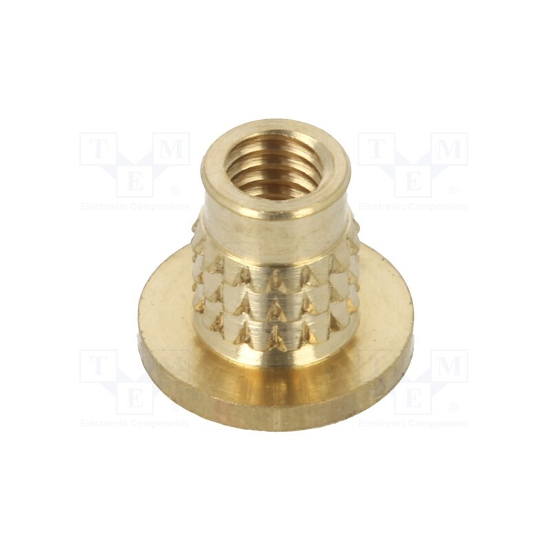 100 pcs x TAPPEX - 003M3 - Threaded insert, brass, M3, BN 37896, L: 5.2mm, MULTISERT®