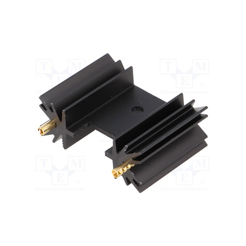 1 pcs x FISCHER ELEKTRONIK - SK104-25STC - Heatsink: extruded, SOT32,TO220,TO3P, black, L: 25.4mm, 14K/W