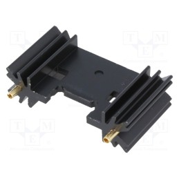 1 pcs x FISCHER ELEKTRONIK - SK409/25,4/STC - Heatsink: extruded, TO220,TO3P, black, L: 25.4mm, W: 45mm, H: 12.7mm