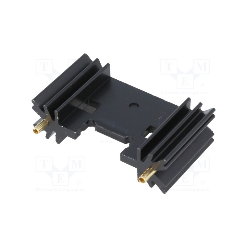 1 pcs x FISCHER ELEKTRONIK - SK409/25,4/STC - Heatsink: extruded, TO220,TO3P, black, L: 25.4mm, W: 45mm, H: 12.7mm
