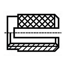 100 pcs x BOSSARD - 1386476 - Threaded insert, brass, M2, BN 1047, Features: for plastic