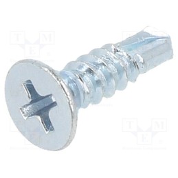 100 pcs x BOSSARD - 1394207 - Screw, for metal, 4.2x16, Head: countersunk, Phillips, PH2, zinc