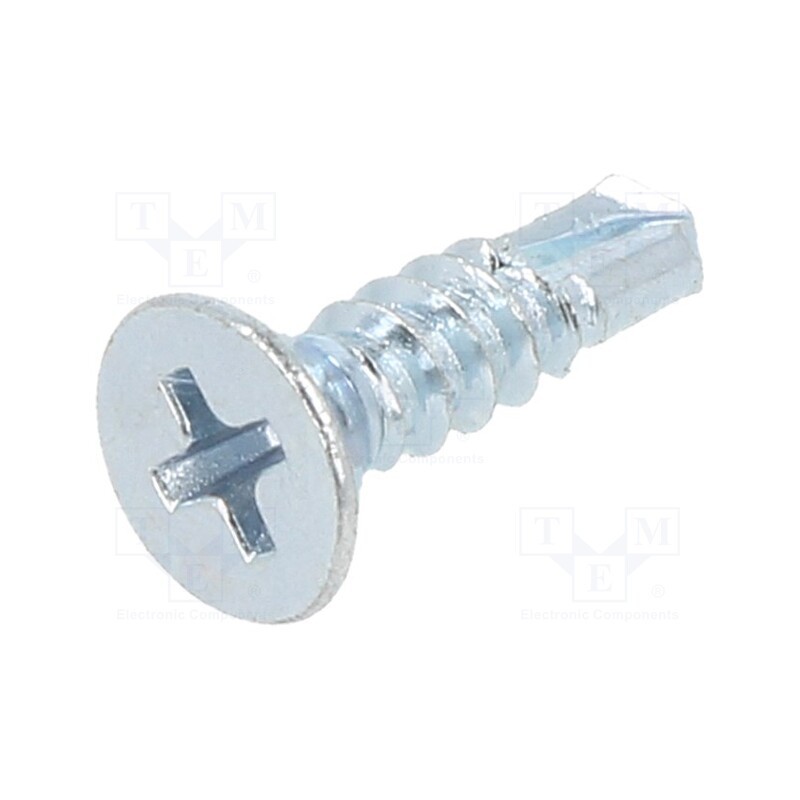100 pcs x BOSSARD - 1394207 - Screw, for metal, 4.2x16, Head: countersunk, Phillips, PH2, zinc