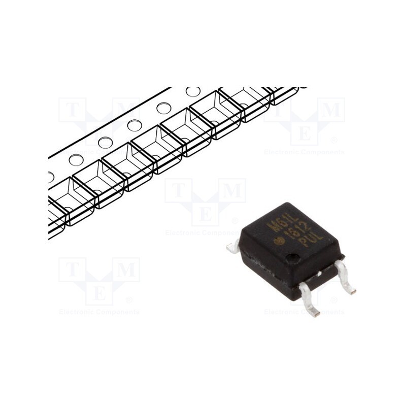 1 pcs x BROADCOM (AVAGO) - ACPL-M61L-500E - Optocoupler, SMD, Ch: 1, OUT: CMOS, 3.75kV, 10Mbps, SO5, 35kV/μs