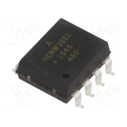 1 pcs x BROADCOM (AVAGO) - HCNW2601-300E - Optocoupler, SMD, Ch: 1, OUT: gate, 3.75kV, 10Mbps, Gull wing 8