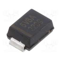 5 pcs x EATON ELECTRIC - P6SMB6-8A - Diode: TVS, 0.6kW, 6.8V, 58.1A, unidirectional, SMB,