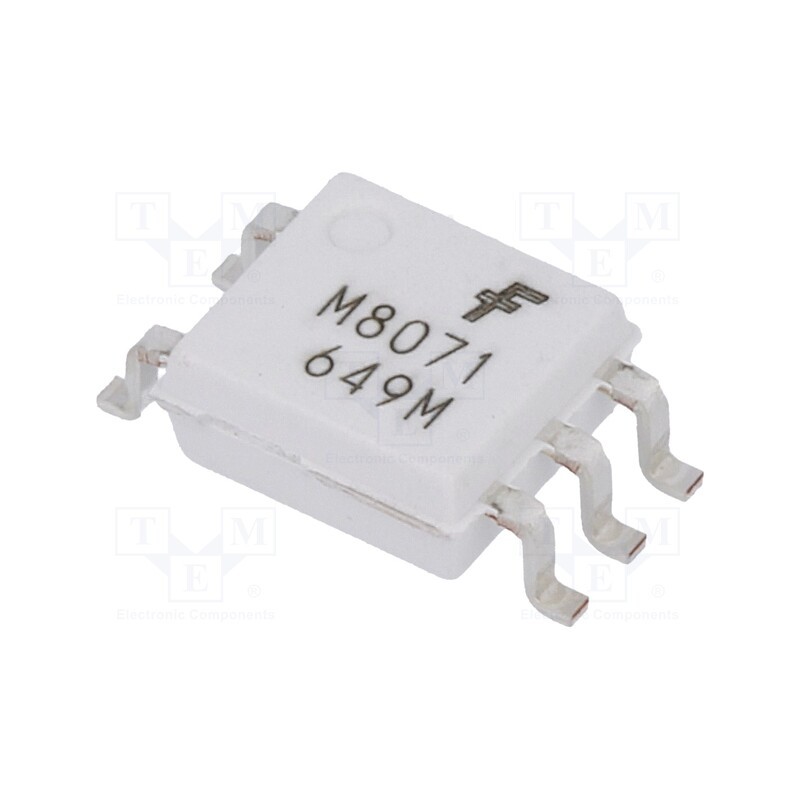 1 pcs x ONSEMI - FODM8071 - Optocoupler, SMD, Ch: 1, OUT: transistor, 3.75kV, 20Mbps, 40kV/μs