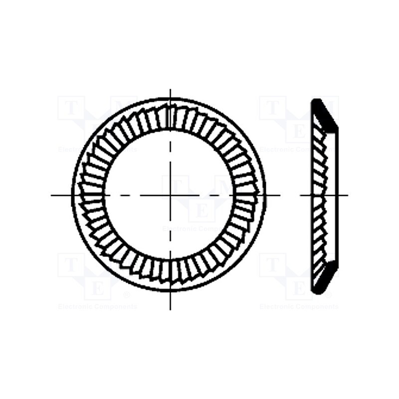 100 pcs x BOSSARD - 3185419 - Washer, conical, M3, D5.5mm, h0.95mm, A2 stainless steel