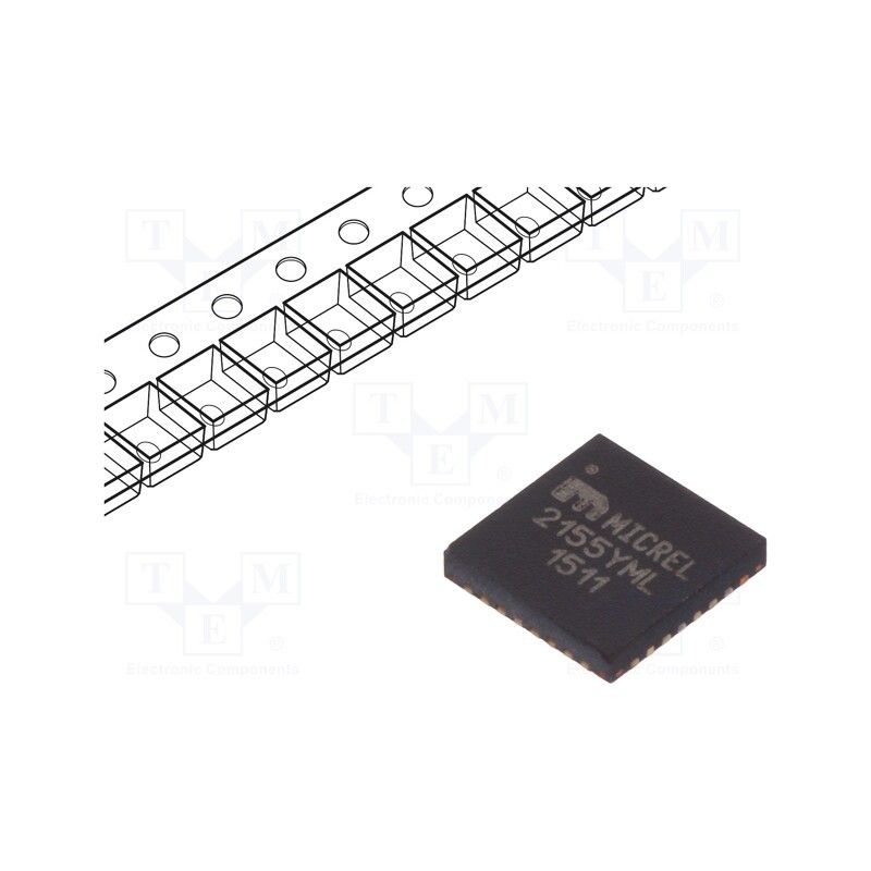 1 pcs x MICROCHIP TECHNOLOGY - MIC2155YML-TR - IC: PMIC, DC/DC converter, Uin: 4.5÷14.5VDC, Uout: 0.7÷3.6VDC, 25A