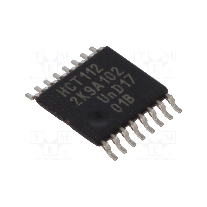 3 pcs x NEXPERIA - 74HCT112PW,112 - IC: digital, JK flip-flop, Ch: 2, IN: 5, CMOS,TTL, SMD, SSOP16,