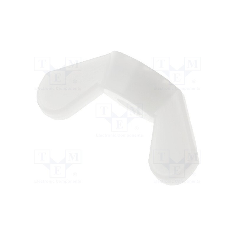 100 pcs x FIX&FASTEN - FIX-SMO-4 - Nut, winged, M4, 0.7, polyamide, UL94V-2