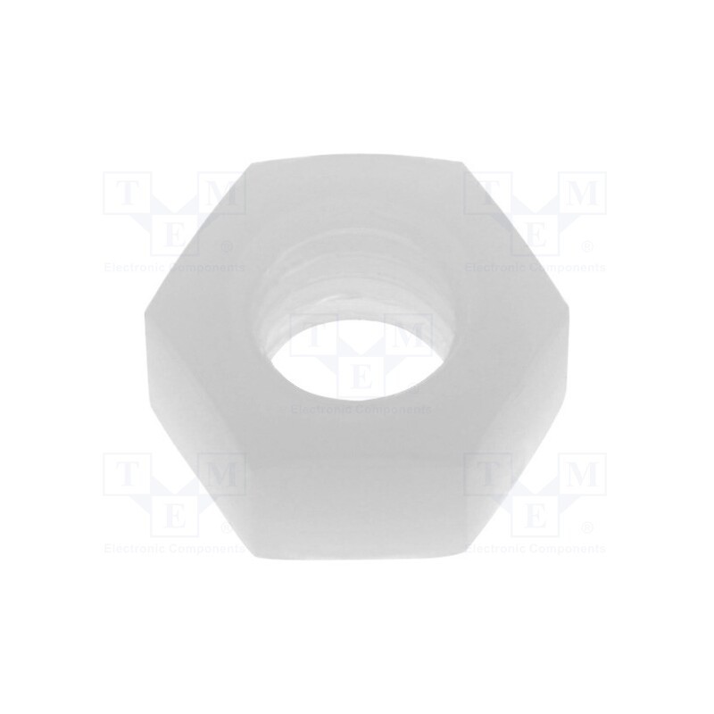 100 pcs x FIX&FASTEN - FIX-M5 - Nut, hexagonal, M5, polyamide, H: 4.4mm, 8mm