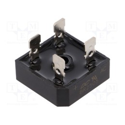 1 pcs x DC COMPONENTS - BR2505 - Bridge rectifier: single-phase, Urmax: 50V, If: 25A, Ifsm: 400A
