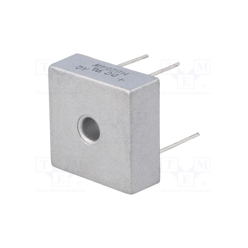 1 pcs x DC COMPONENTS - MB254W - Bridge rectifier: single-phase, Urmax: 400V, If: 25A, Ifsm: 400A