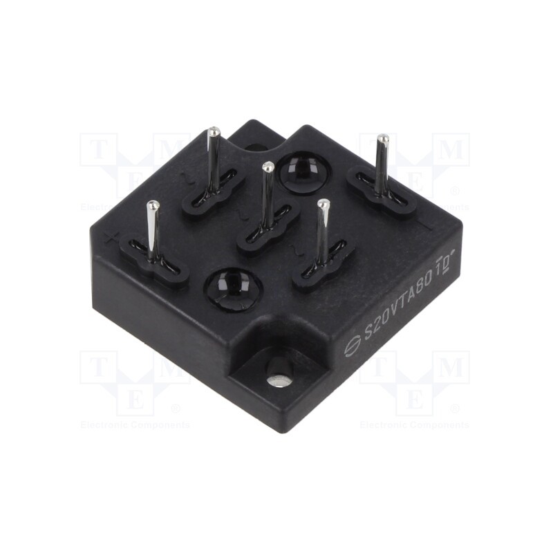 1 pcs x SHINDENGEN - S20VTA80-5000 - Bridge rectifier: three-phase, Urmax: 800V, If: 20A, Ifsm: 300A, THT