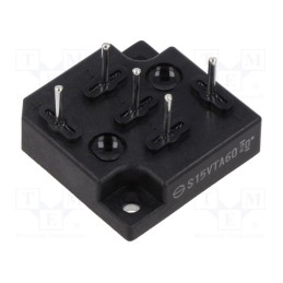 1 pcs x SHINDENGEN - S15VTA60-5000 - Bridge rectifier: three-phase, Urmax: 600V, If: 15A, Ifsm: 200A, THT