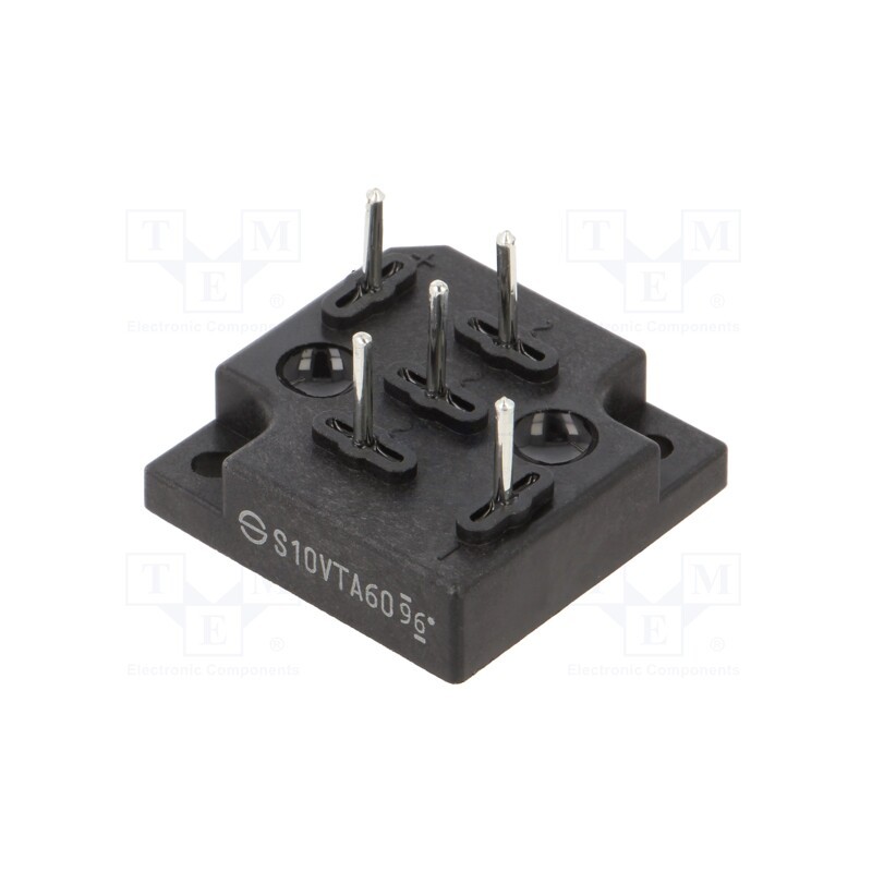 1 pcs x SHINDENGEN - S10VTA60-5000 - Bridge rectifier: three-phase, Urmax: 600V, If: 10A, Ifsm: 170A, THT