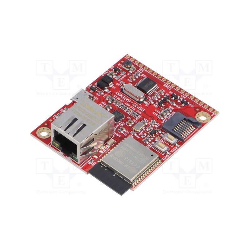 1 pcs x OLIMEX - ESP32-GATEWAY - Module: gateway, Ethernet,GPIO,USB,WiFi, base board, 50x62mm
