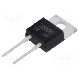 1 pcs x SMC DIODE SOLUTIONS - S6D06065I - Diode: Schottky rectifying, SiC, THT, 650V, 6A, 88W, TO220ISO,
