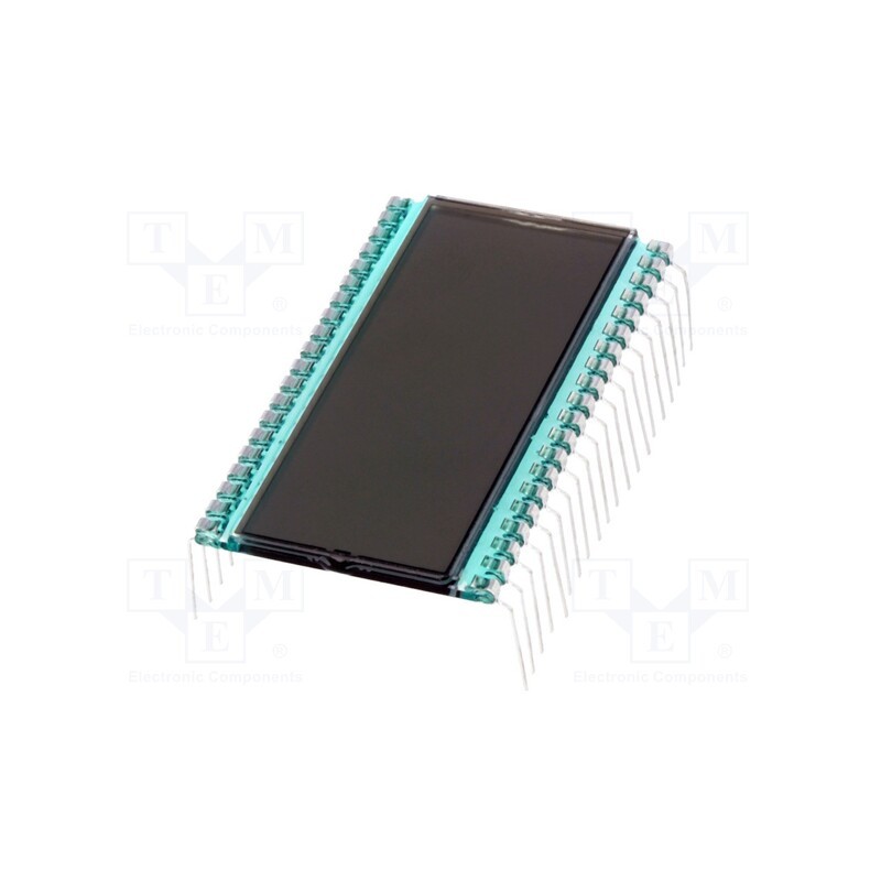 1 pcs x DISPLAY ELEKTRONIK - DE 129-RS-20/12,2/V - Display: LCD, 7-segment, STN Positive, No.of dig: 5, Char: 10.2mm