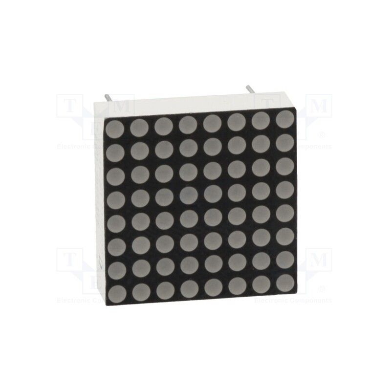 1 pcs x LUCKYLIGHT - KWM-20881ABB - Display: LED, matrix, 8x8, blue, 15÷30mcd, anode, 20x20mm, 3.2÷4V