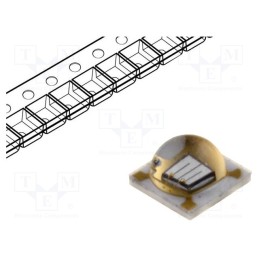 1 pcs x LITEON - LTPL-C034UVH385 - LED, UV, 3535, 130°, 500mA, λd: 385nm, 3.7V, SMD, 3.5x3.5x2.15mm