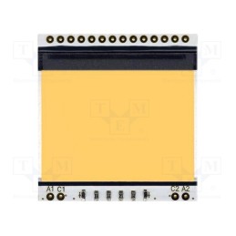 1 pcs x DISPLAY VISIONS - EA LED39X41-A - Backlight, EADOGS102, LED, 39x41x2.7mm, amber