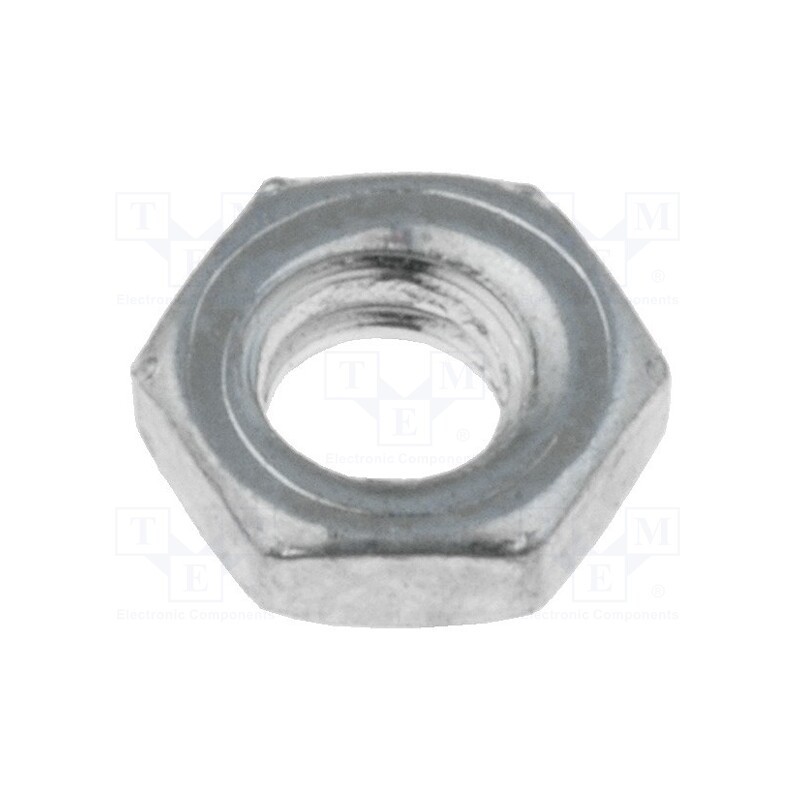 100 pcs x KEYSTONE - 4694 - Nut, hexagonal, UNC 4-40, 40, steel, Plating: zinc, Thread: inch