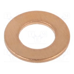 100 pcs x BOSSARD - 1187228 - Washer, round, M6, D12mm, h1mm, copper, DIN 7603A, BN 447