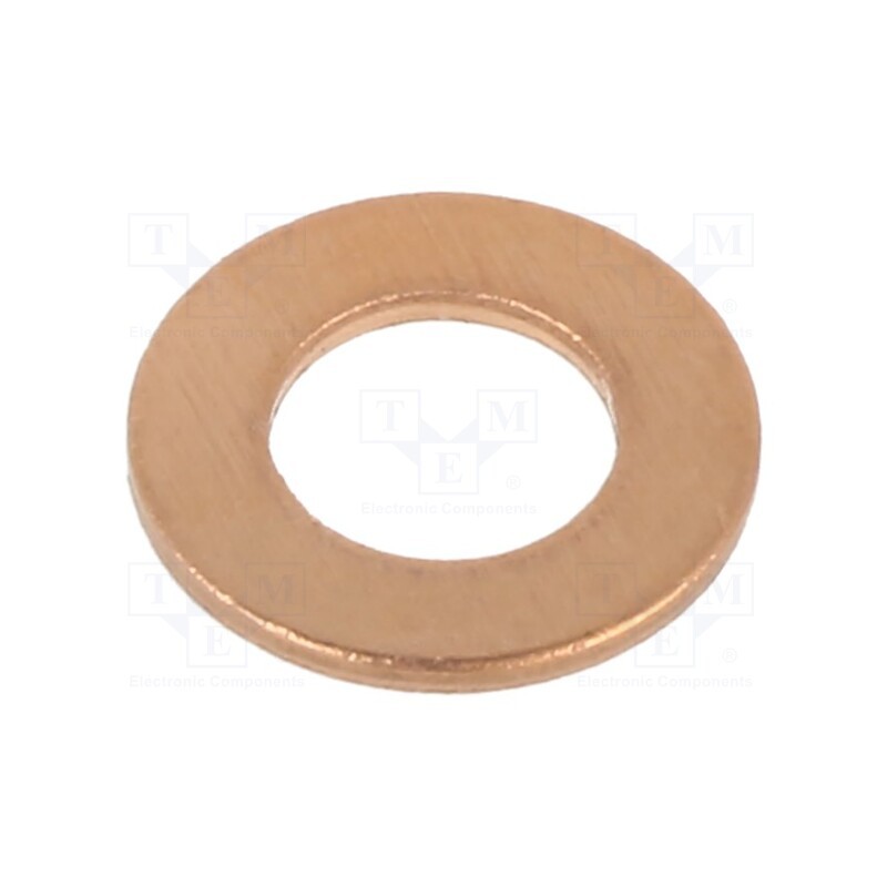 100 pcs x BOSSARD - 1187228 - Washer, round, M6, D12mm, h1mm, copper, DIN 7603A, BN 447