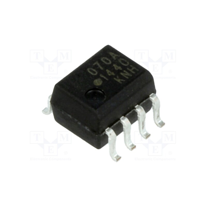 1 pcs x BROADCOM (AVAGO) - HCPL-070A-000E - Optocoupler, SMD, Ch: 1, OUT: transistor, 3.75kV, SO8, 10kV/μs