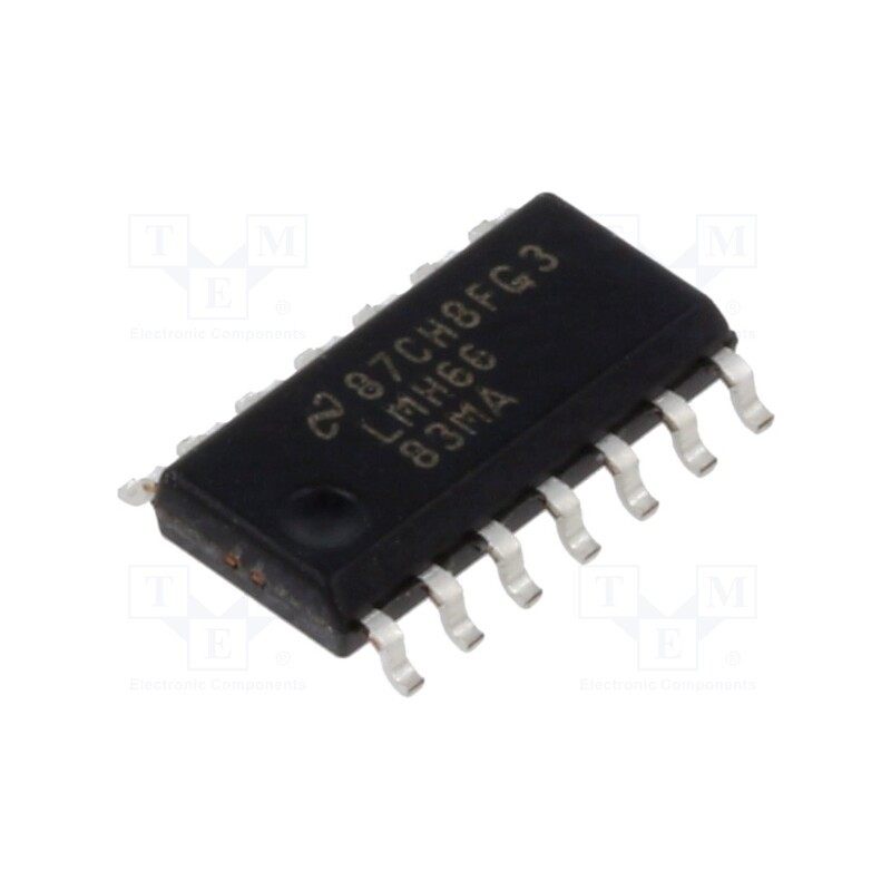 1 pcs x TEXAS INSTRUMENTS - LMH6683MA/NOPB - IC: operational amplifier, 190MHz, Ch: 3, SO14, 3÷12VDC, , 500nA