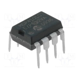 1 pcs x MICROCHIP TECHNOLOGY - MCP41010-E/P - IC: digital potentiometer, 10kΩ, SPI, 8bit, DIP8, THT, Ch: 1,