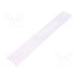 1 pcs x LEDIL - F15940_LINNEA-90-B - LED lens, rectangular, transparent, H: 9.5mm, Body dim: 40x285mm