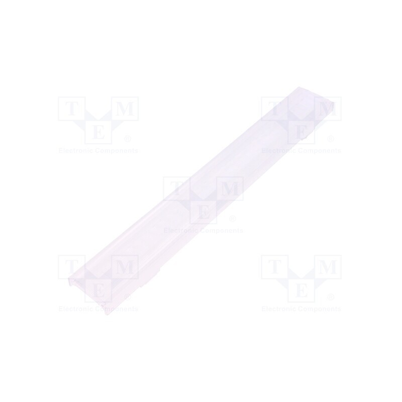 1 pcs x LEDIL - F15940_LINNEA-90-B - LED lens, rectangular, transparent, H: 9.5mm, Body dim: 40x285mm