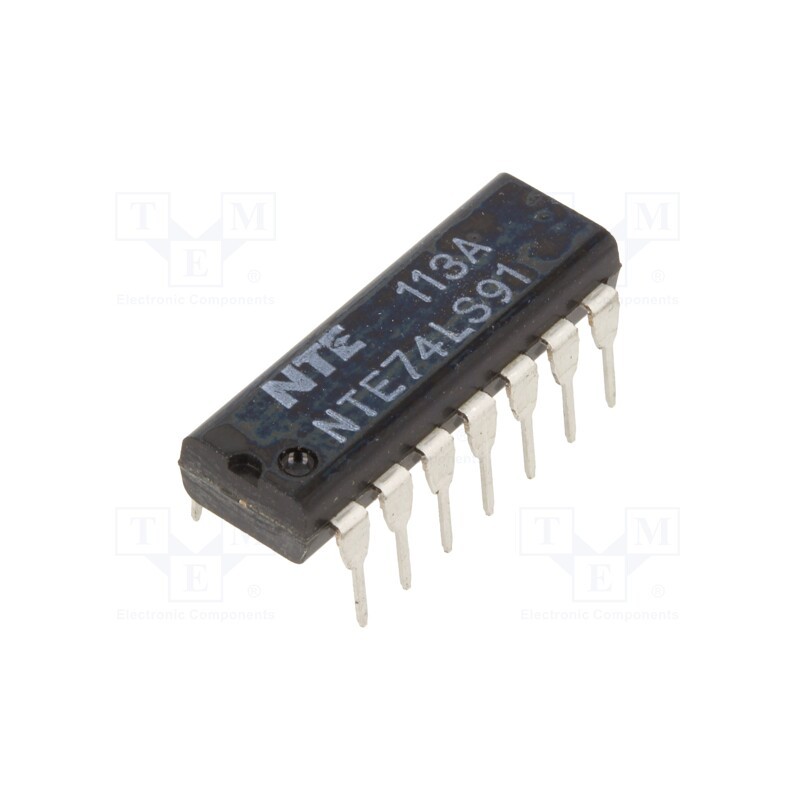 1 pcs x NTE Electronics - NTE74LS91 - IC: digital, 8bit,shift register, TTL, THT, DIP14