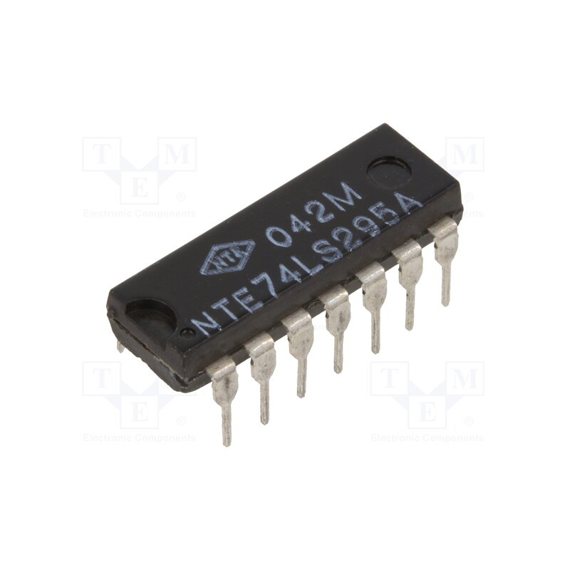 1 pcs x NTE Electronics - NTE74LS295A - IC: digital, 4bit,shift register, TTL, THT, DIP14, OUT: 3-state