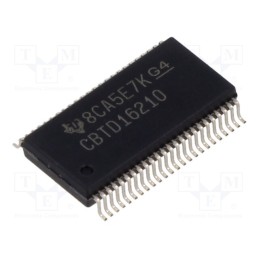 1 pcs x TEXAS INSTRUMENTS - SN74CBTD16210DL - IC: digital, bus switch,FET,level shifter, Ch: 20, SMD, SSOP48