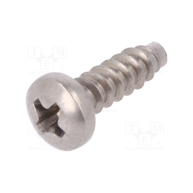 100 pcs x BOSSARD - 1216139 - Screw, 2.9x9.5, Head: cheese head, Phillips, PH1, ISO 7049, BN 1432