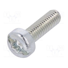 100 pcs x BOSSARD - 3370233 - Screw, M3x10, 0.5, Head: cheese head, slotted,Torx®, 0,8mm,TX10