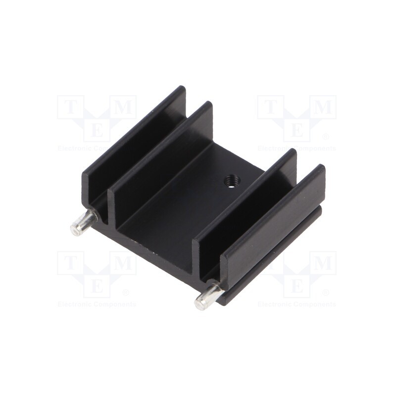 1 pcs x ALUTRONIC - PR29/25/SE/LS - Heatsink: extruded, U, TO220, black, L: 25mm, W: 29mm, H: 12mm, 14K/W