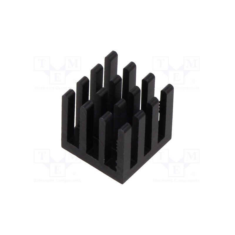 1 pcs x FISCHER ELEKTRONIK - ICK PGA 6 X 6 X 14 - Heatsink: extruded, grilled, black, L: 14mm, W: 14mm, H: 14mm